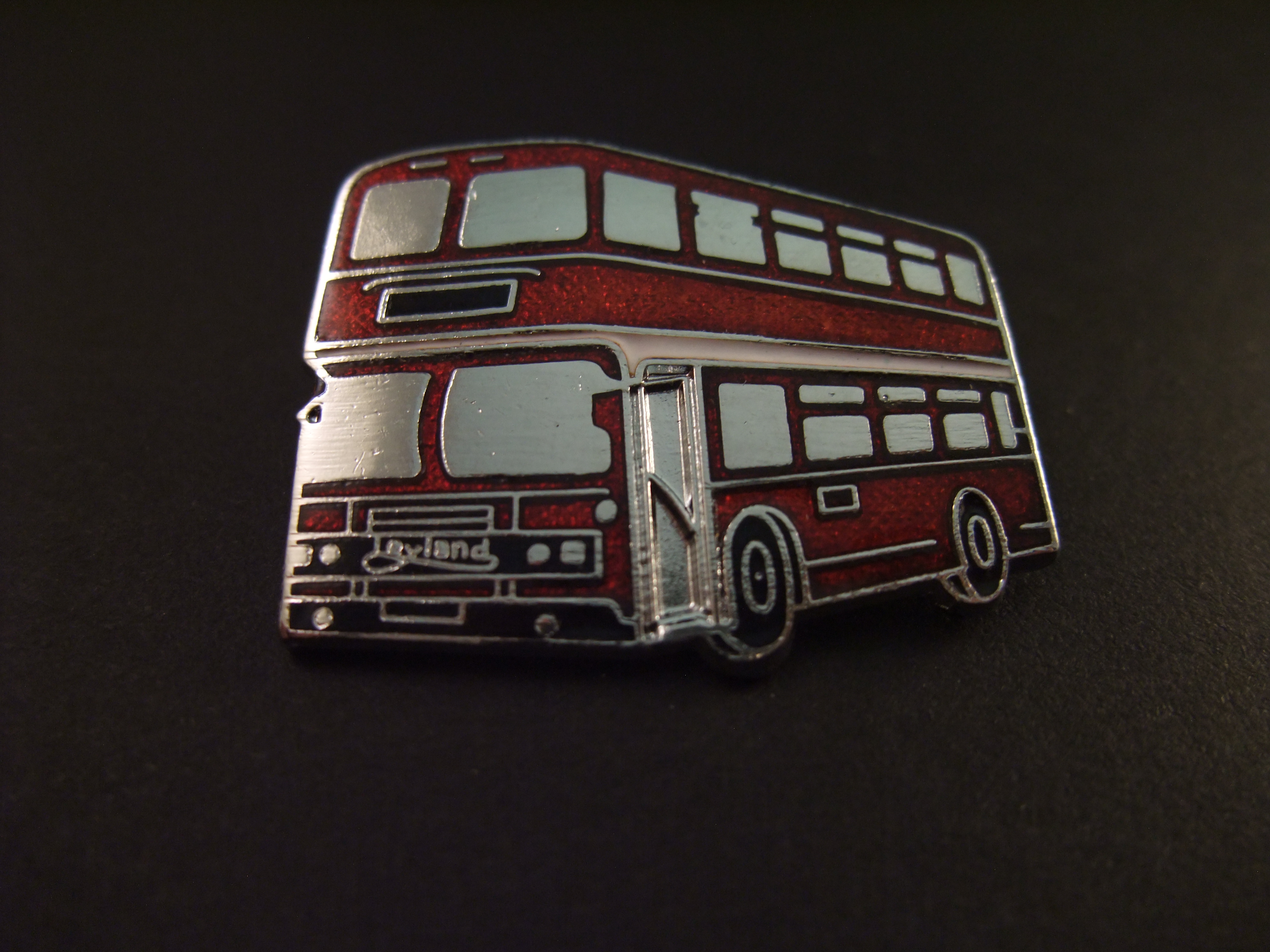 Rode Engelse dubbeldekker ( Leyland)